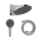 Комплект Vincea Inspire VSHD-3I5CCH,VSHN-3I1HCH: верхний душ с держателем, ручной душ с шлангом цвет хром