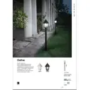 Фонарный столб уличный Ideal lux 101514 23 Вт 110 см IP55 цвет черный