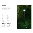 Фонарный столб уличный Ideal lux 106175 15 Вт 80 см IP44 цвет серый