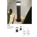 Фонарный столб уличный Ideal lux 158891 15 Вт 22 см IP44 цвет черный