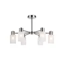 Люстра на штанге Ambrella light Traditional Tr9572 6 ламп 26 м² цвет белый матовый/сатин