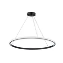 Люстра подвесная светодиодная Ayalight Kjdd-488-b-4000k 10 м² теплый белый (желтый) свет цвет черный