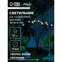 Светильник в грунт Luazon lighting 10844466 на солнечных батареях 42 см цвет разноцветный теплый белый (желтый) свет