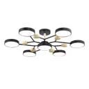 Люстра потолочная светодиодная Ambrella light Comfort Ambr_fl4866 36 м² регулируемый белый свет цвет дерево/черный