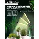 Настольная фитолампа Сима-ленд 7013640 25 см 27 Вт красно-синий спектр для цветущее растение розовый свет