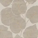 Обои флизелиновые Grandeco Ciara 0.53 м светло-коричневые светло-серые серые золотые A 63501