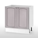 Кухонный шкаф напольный Мебельный двор Питерские кухни 80x85x50 см ЛДСП цвет фиолетовый