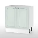 Кухонный шкаф напольный Мебельный двор Питерские кухни 80x85x50 см ЛДСП цвет мятный