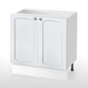 Кухонный шкаф напольный Питерские кухни Мебельный двор 80x85x50 см ЛДСП цвет белый