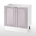 Кухонный шкаф напольный Питерские кухни Мебельный двор 80x85x50 см ЛДСП цвет фиолетовый