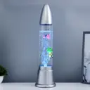 Лава-лампа Risalux 9944859 Аквариум RGB лава серебро 12x12x50 см