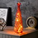 Светящаяся электрическая фигура Luazon Lighting Елка красная 10463124 h 28 см