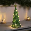 Светящаяся электрическая фигура Luazon Lighting Елочка зеленая 10471493 h 31 см