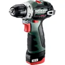 Дрель-шуруповерт аккумуляторная бесщеточная Metabo PowerMaxx BS BL 601721500, 12 В Li-Ion 2x2 Ач