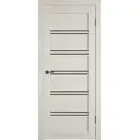 Комплект межкомнатной двери VFD Atum pro x28 остеклённая 200x80см Шпон цвет Artic oak (Black gloss) с коробом и наличниками