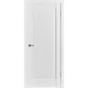 Комплект межкомнатной двери VFD Emalex er1 глухая 200x90см шпон цвет ice с коробом и наличниками