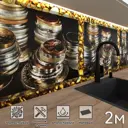 Стеновая панель матовая Фартукофф ФФ - 40 200x60x0.1 см ПВХ цвет разноцветный