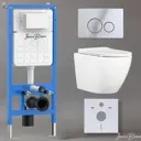 Комплект инсталляция с унитазом Iberica blanca IB001.BLA.234.8131 цвет белый