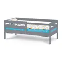Кровать детская Лузалес ОШ 166x67x87 см массив сосны цвет серый