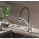 Смеситель для кухни Esko line EL_MGN flex black гибкий излив 20 см цвет разноцветный