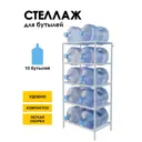 Подставка для бутылок Delta-loft 65x142.5x45 см Металл и пластик цвет белый
