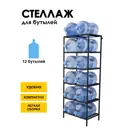 Подставка для бутылок Delta-loft 65x175x45 см Металл и пластик цвет черный