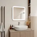 Зеркало для ванной Luxury с подсветкой 60x60 см