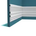 Стеновая панель 3D Перфект Plus PP-166 белый 2800x200x14мм 0.56м² 5шт