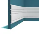 Стеновая панель 3D Перфект Plus PP-168 белый 2800x200x14мм 0.56м² 5шт