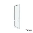 Балконная дверь пластиковая ПВХ Rehau Blitz 2100x700мм (ВxШ) левая двухкамерный стеклопакет белый