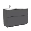 Тумба под раковину напольная Sancos FL120FLGS 119.5см цвет grey soft/левая