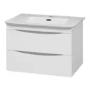 Тумба под раковину подвесная Misty УТ000025393 67см цвет белый, с раковиной