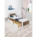 Кровать Solarius Мишка 90x80x200 см дерево со сплошным основанием цвет коричневый/белый