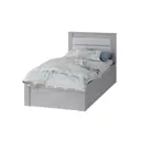 Кровать Bts МС Монако 93.6x91x208.6 см ЛДСП цвет ясень белый