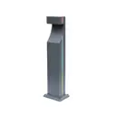 Фонарный столб уличный светодиодный Kink light 09205-f220v.16rgb-kinklight 80 см нейтральный белый свет цвет серый