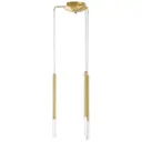 Светильник подвесной светодиодная Lightstar Tubo L3t747143-lightstar 5 м² нейтральный белый свет цвет золото