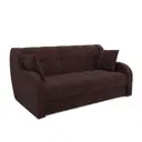 Диван раскладной Мебель-арс Барон 165x88x110 см велюр цвет шоколад