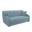 Диван раскладной Мебель-арс Барон НПБ 177x88x110 см велюр цвет голубой luna 089