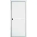Комплект межкомнатной двери Vfd Urban 1 глухая 200x70см ПВХ цвет emalex ice с коробом и наличниками