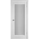 Комплект межкомнатной двери Vfd Elegant 1VR остеклённая 200x80см ПВХ цвет emalex ice с коробом и наличниками