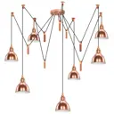 Светильник подвесной Lightstar Acrobata 761073-lightstar 7 лампа 14 м² цвет золото