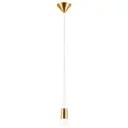 Светильник подвесной светодиодная Lightstar Cone 757013-lightstar 2 м² нейтральный белый свет цвет золото