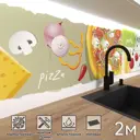 Стеновая панель матовая Фартукофф ФФ - 96 200x60x0.1 см ПВХ цвет разноцветный