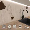 Стеновая панель матовая Фартукофф ФФ - 97 400x60x0.1 см ПВХ цвет разноцветный
