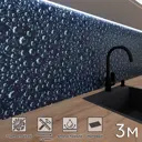 Стеновая панель матовая Фартукофф ФФ - 231 300x60x0.15 см ПВХ цвет черный/зеленый