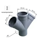 Крестовина 50x50x50 мм 45°