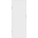 Дверь межкомнатная глухая Invisible 80x220 см цвет белый с замком алюминиевая кромка
