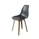 Стул Derstuhl Plast dark beige DSL044.503 45x82x46 см полипропилен цвет темно-серый