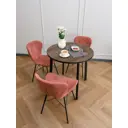 Кухонный стол круглый Laksi обеденный 77.5x77.5 см ЛДСП цвет коричневый
