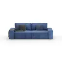 Диван раскладной Mebelroom Формула 250x80x100 см велюр цвет синий